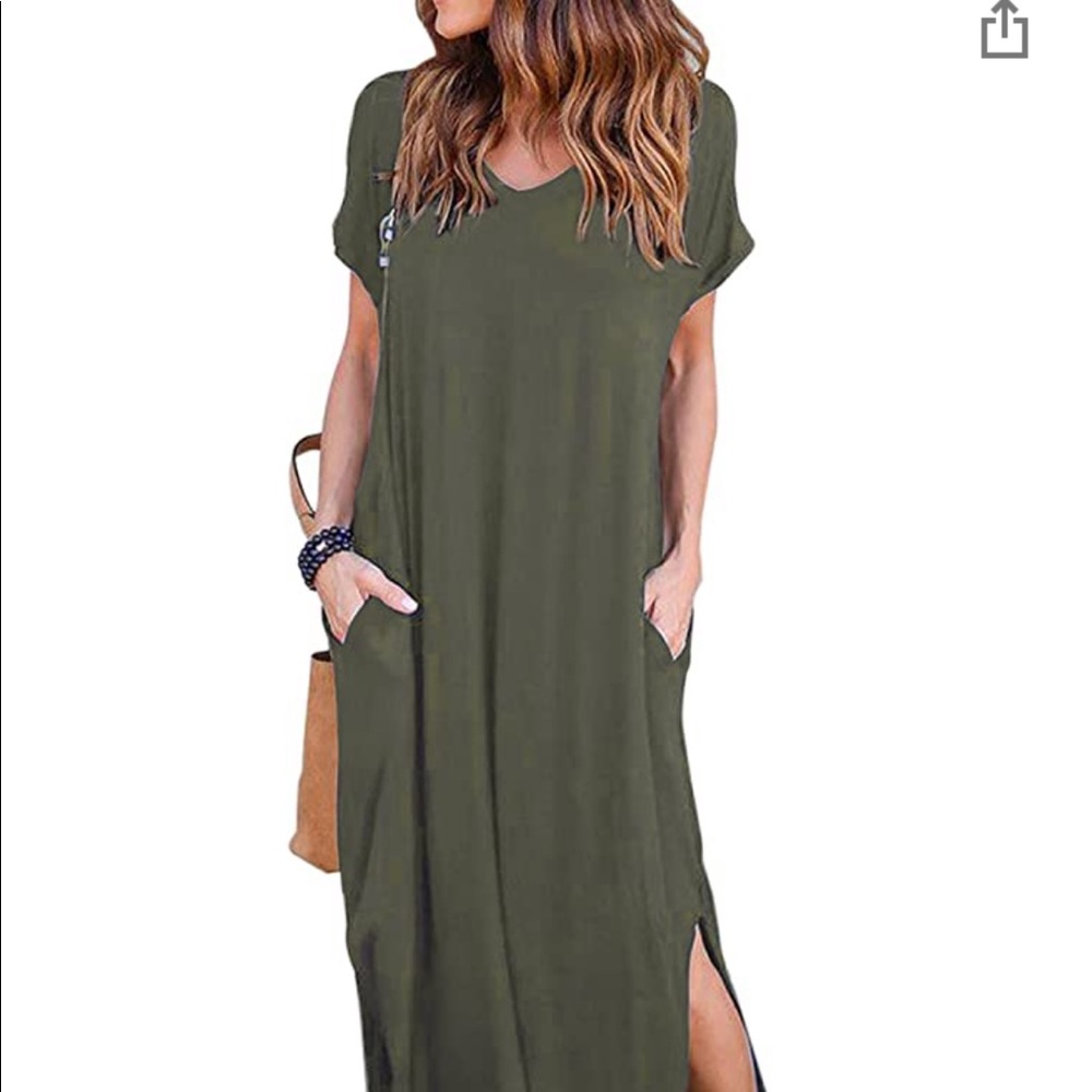 AMAZON | Short Sleeve Maxi Dress